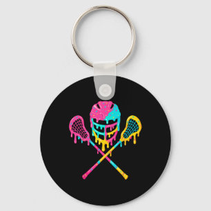 Lacrosse Drip Lax Helmet Ice Cream Sticks Nyckelring