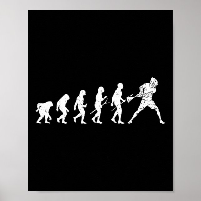 Lacrosse Evolution - Lacrosse Player Evolution Poster (Framsidan)