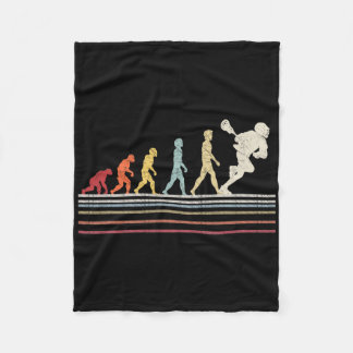 Lacrosse evolution of Man Sport Retro Vintag Fleecefilt