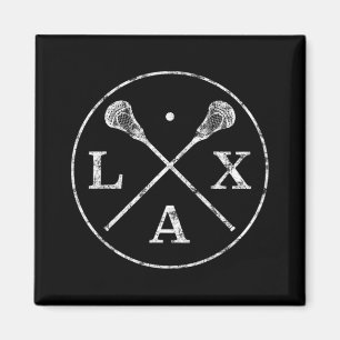 Lacrosse fäster Emblem I Tee for LAX Players and Magnet