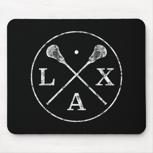 Lacrosse fäster Emblem I Tee for LAX Players and Musmatta (Framsidan)