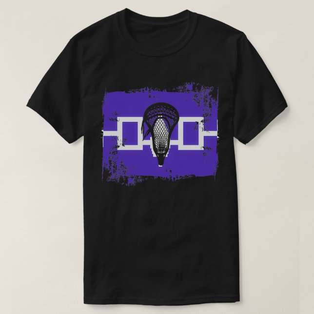 Lacrosse Flagga med Stickhead Haudenosaunee Nation T Shirt (Design framsida)