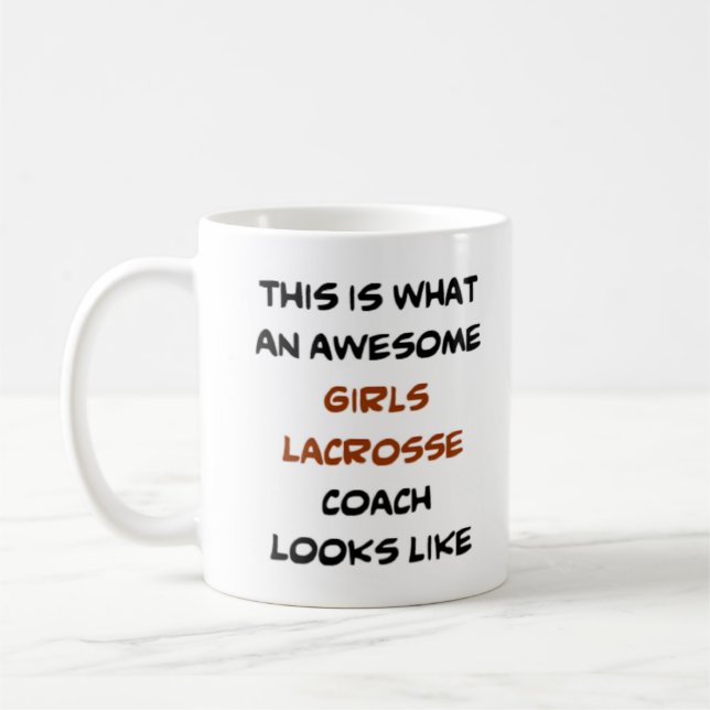 Lacrosse-flicktränare, fantastisk kaffemugg (Vänster)