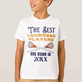 Lacrosse-födelsedag - Anpassningsbar T Shirt
