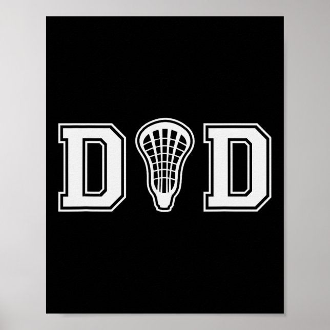 Lacrosse för Pappa med lax- stift Poster (Framsidan)