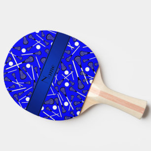 Lacrosse för personlignamnblått pingisracket