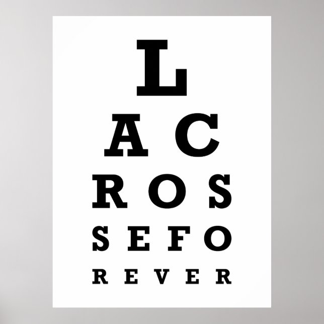 Lacrosse Forever Print - stor Poster (Framsidan)