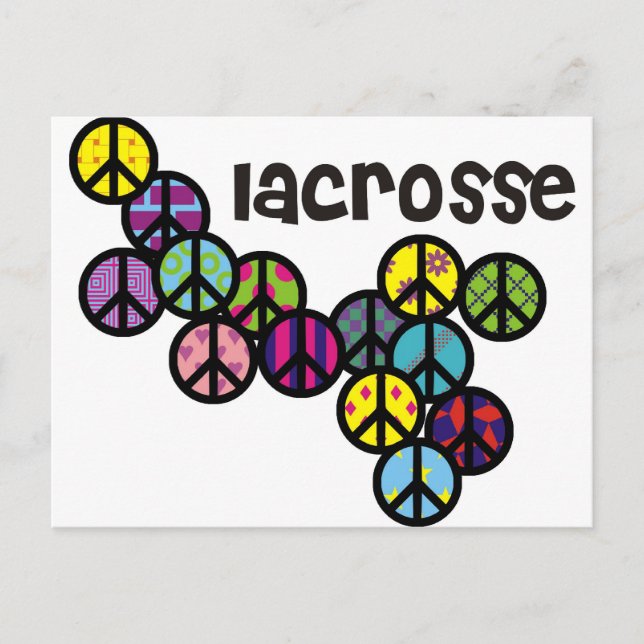 Lacrosse-Fredstecken fyllda Vykort (Framsida)