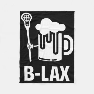 Lacrosse Funny Gift Manar Coach Beer Älskare B-lex Fleecefilt