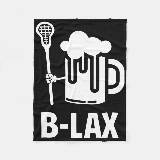 Lacrosse Funny Gift Manar Coach Beer Älskare B-lex Fleecefilt (Framsidan)