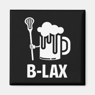 Lacrosse Funny Gift Manar Coach Beer Älskare B-lex Magnet