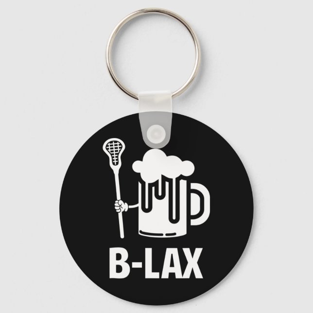 Lacrosse Funny Gift Manar Coach Beer Älskare B-lex Nyckelring (Framsida)