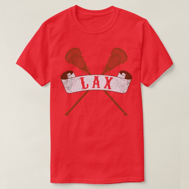 Lacrosse Funny Lax 5 T Shirt (Design framsida)
