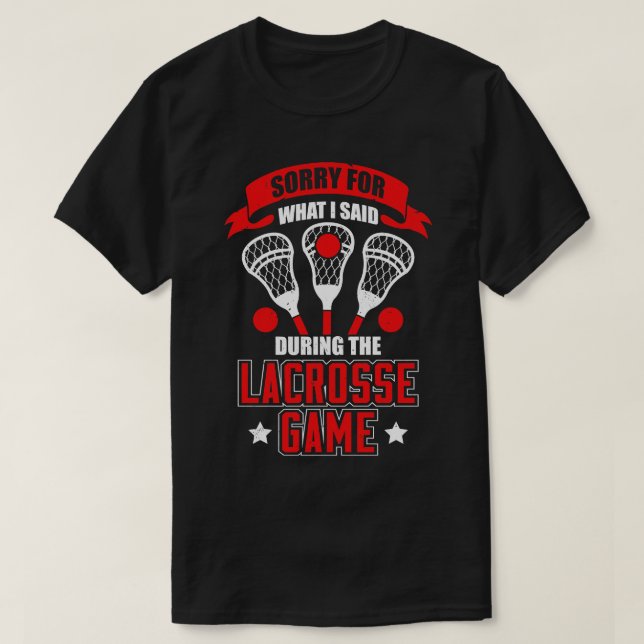 Lacrosse Game Player Coach Gift T Shirt (Design framsida)