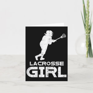 Lacrosse Girl Coola Sports Lax Player Goalie Girls Kort