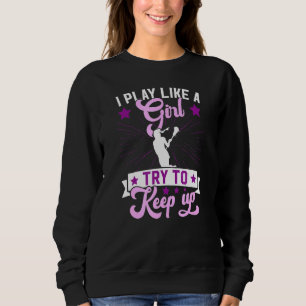 Lacrosse Girl jag leker som en tjej som leacrosse T Shirt