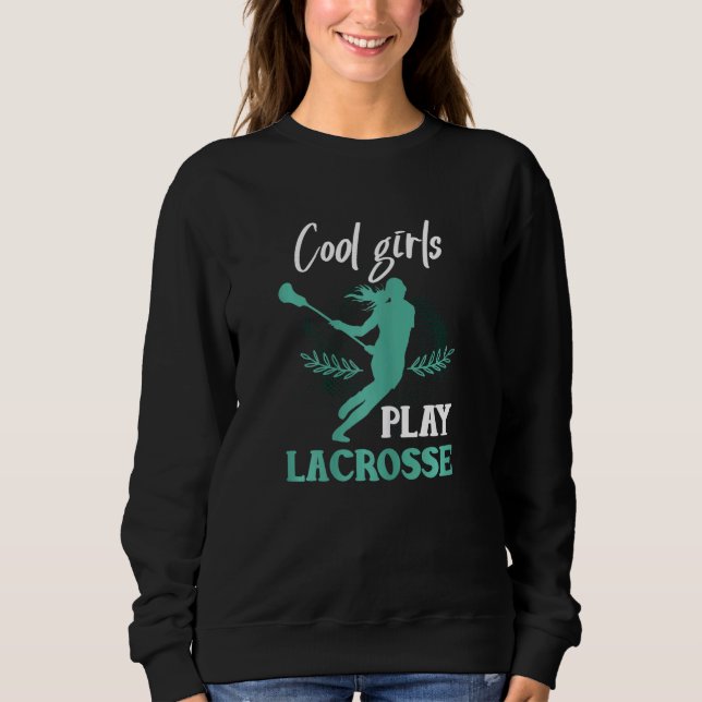 Lacrosse Girl Lacrosse Lacrosse Player T Shirt (Framsida)