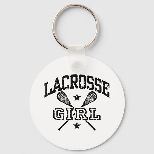 Lacrosse Girl Nyckelring (Framsida)