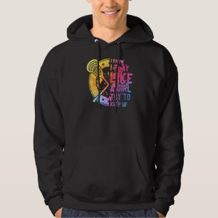 Lacrosse Girl Player Lax Team jag spelar som en fl Hoodie