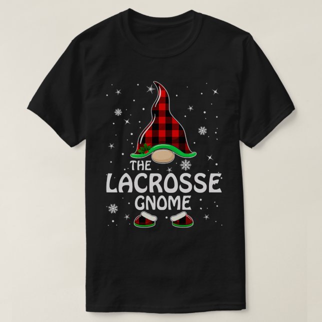 Lacrosse Gnome Buffalo Play Matching 1 T Shirt (Design framsida)