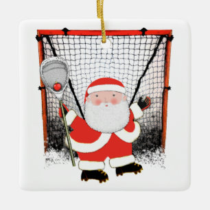 Lacrosse Goalie 2022 Insamlingsbar Julgransprydnad Keramik