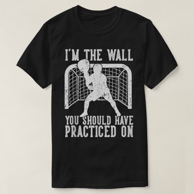 Lacrosse Goalie Funny T Shirt (Design framsida)