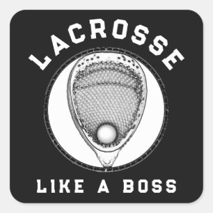 Lacrosse Goalie Fyrkantigt Klistermärke