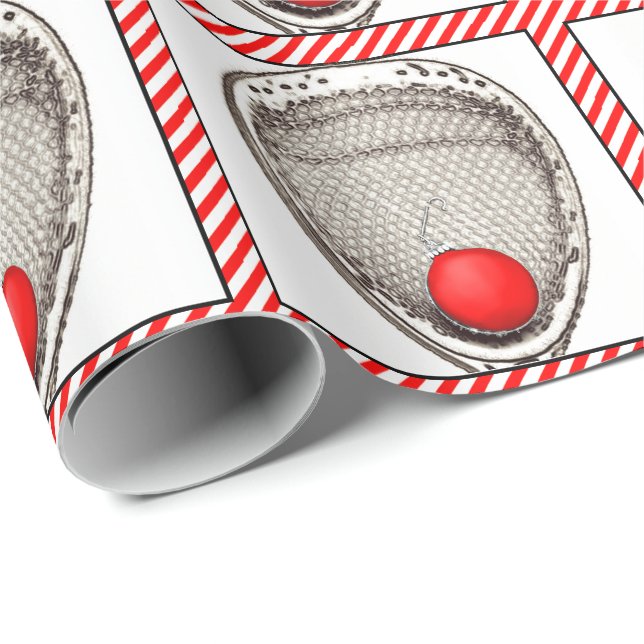 Lacrosse Goalie Helgdag Gift Presentpapper (Rullad Hörn)