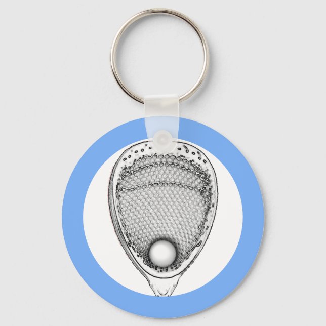 Lacrosse Goalie Keychain Nyckelring (Framsida)
