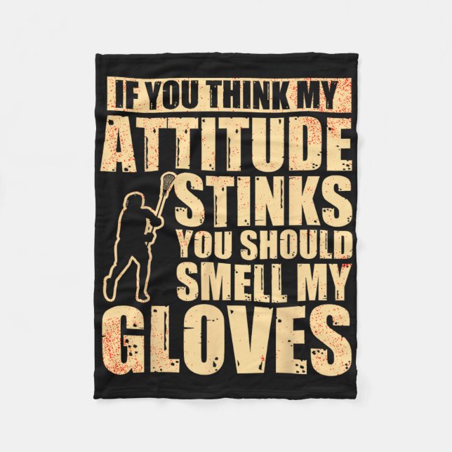 Lacrosse Goalie Lacrosse Glove Stick Lax Goalie Fleecefilt (Framsidan)