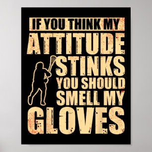 Lacrosse Goalie Lacrosse Glove Stick Lax Goalie Poster