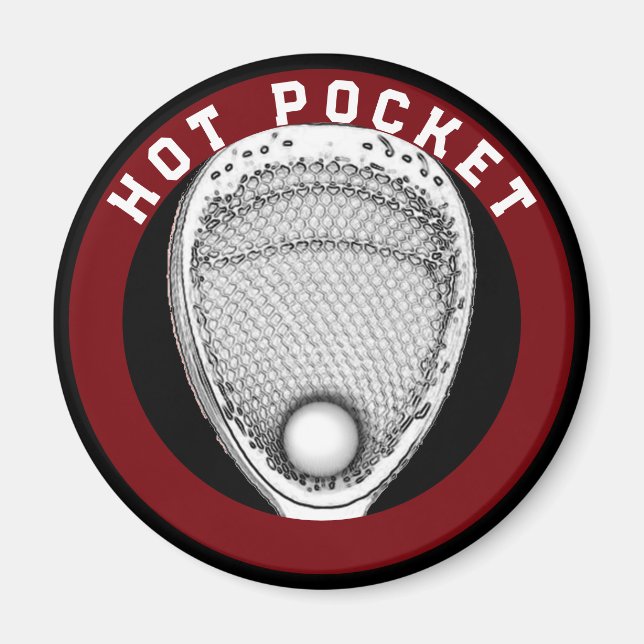 Lacrosse Goalie Novelty Gift Magnet (Framsidan)