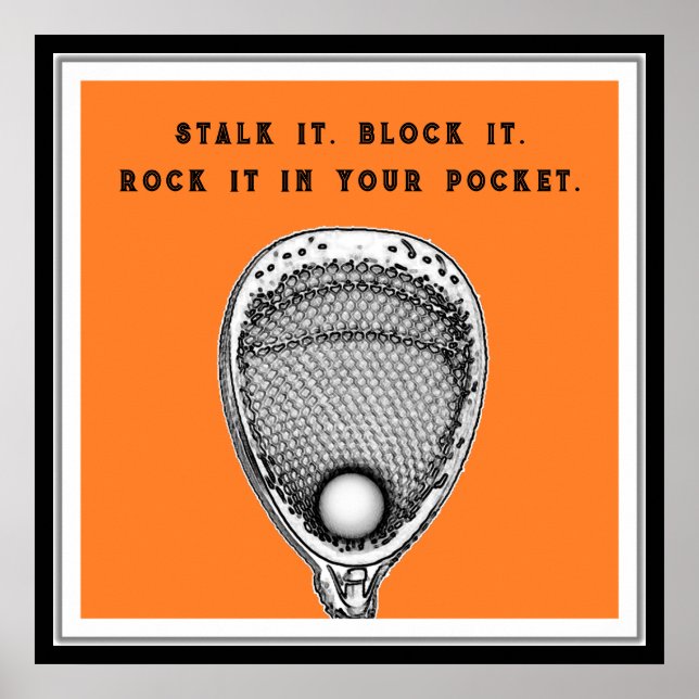 Lacrosse Goalie Poster (Framsidan)