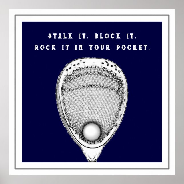 Lacrosse Goalie Poster (Framsidan)