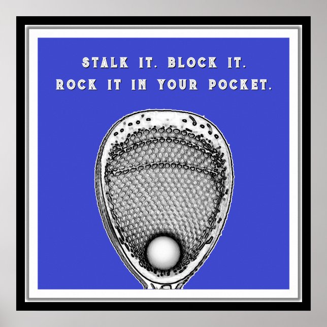 Lacrosse Goalie Poster (Framsidan)