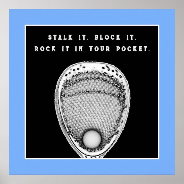 Lacrosse Goalie Poster (Framsidan)