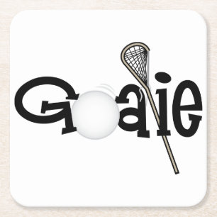 Lacrosse Goalie Underlägg Papper Kvadrat