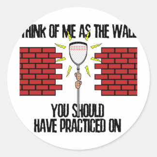 Lacrosse Goalie Wall Runt Klistermärke