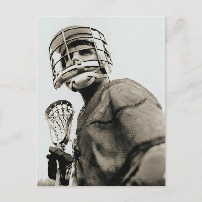 Lacrosse Goalkeeper Vykort (Framsida)