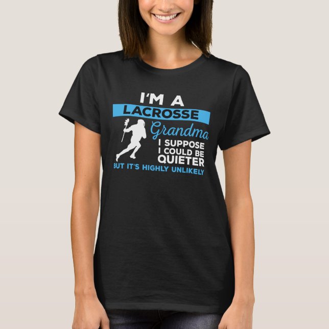 Lacrosse Grandma T Shirt (Framsida)
