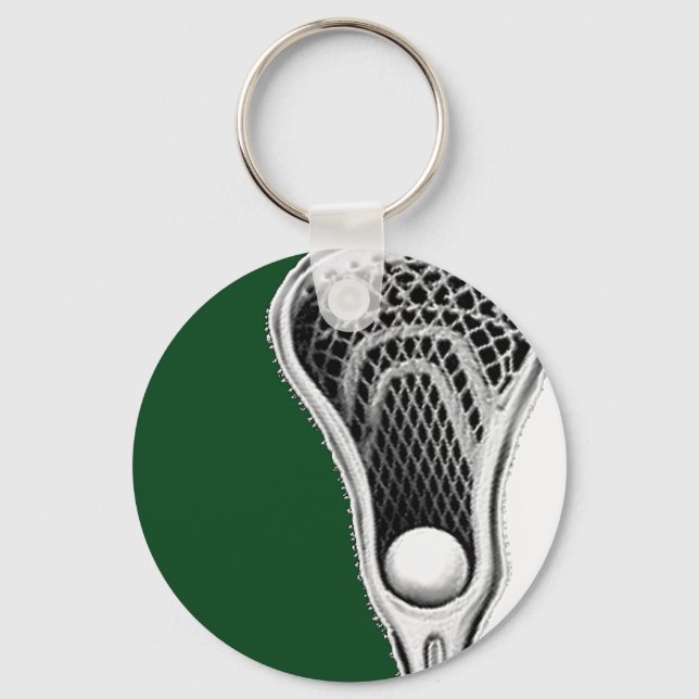 Lacrosse Grön Länknyckel Nyckelring (Framsida)