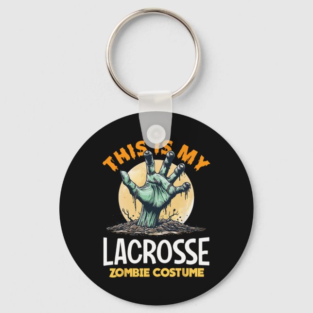 Lacrosse Halloween Zombie Matching Costume Nyckelring (Framsida)