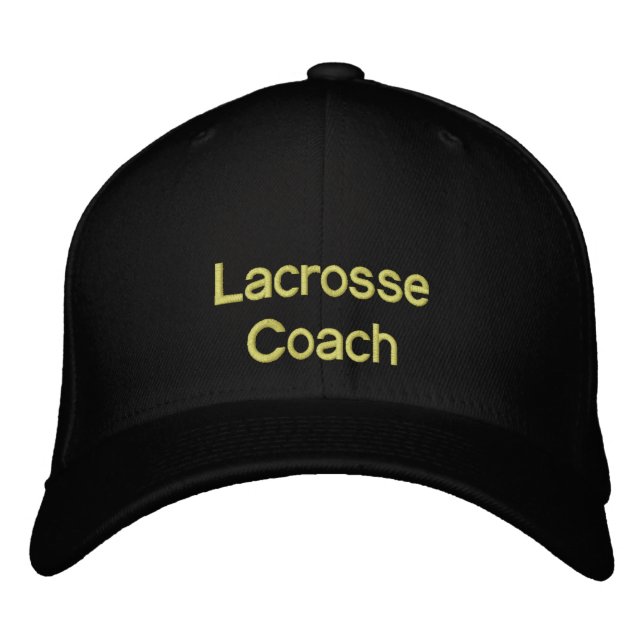 Lacrosse Hat Broderad Keps (Framsida)