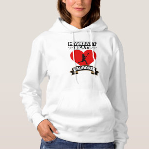 Lacrosse Heart Female Player Sport Passion Kärlek T Shirt