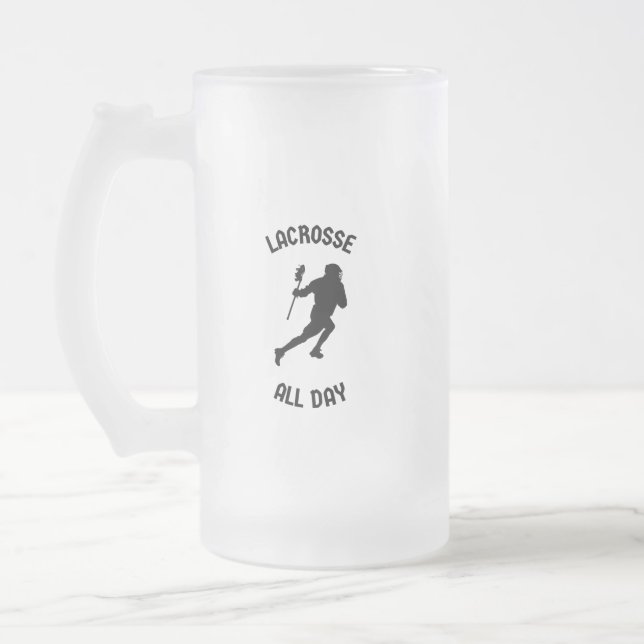 Lacrosse hela dagen frostat ölglas (Vänster)
