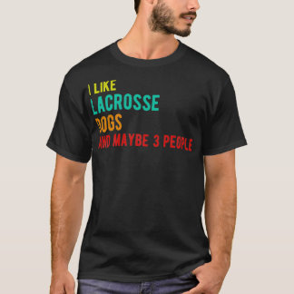 Lacrosse hundar lustiga födelsedag liknar Lacrosse T Shirt