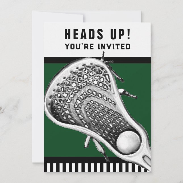 Lacrosse-inbjudningar Inbjudningar (Framsida)