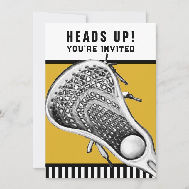 Lacrosse-inbjudningar Inbjudningar (Framsida)