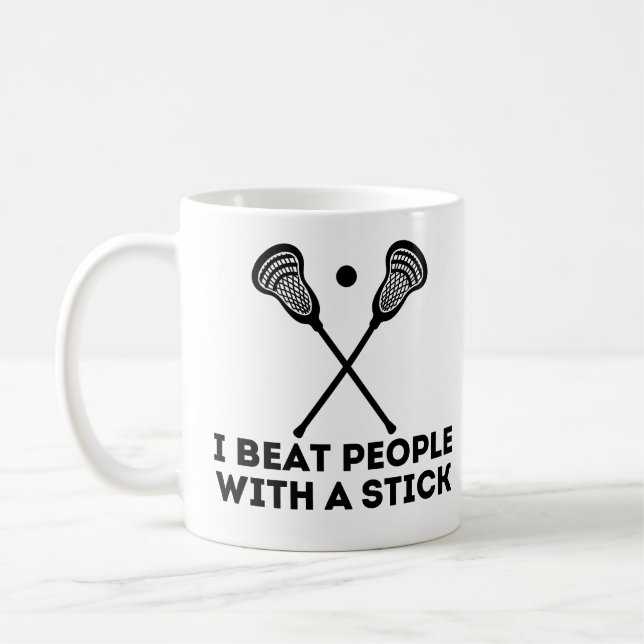 Lacrosse jag slår folk med ett stift kaffemugg (Vänster)