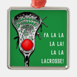 Lacrosse jul Cheer Julgransprydnad Metall